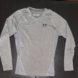 Under Armour Gray Men's Long-Sleeve Performance Top